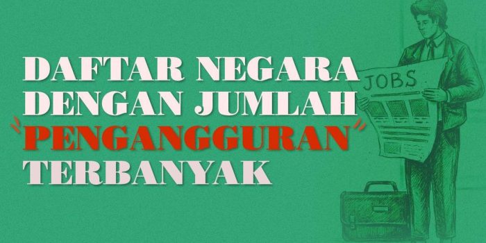 Berita Daftar Negara dengan Jumlah Pengangguran Terbanyak