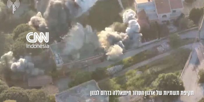 Berita Penampakan Bangunan Hizbullah Hancur Lebur Diserang Israel